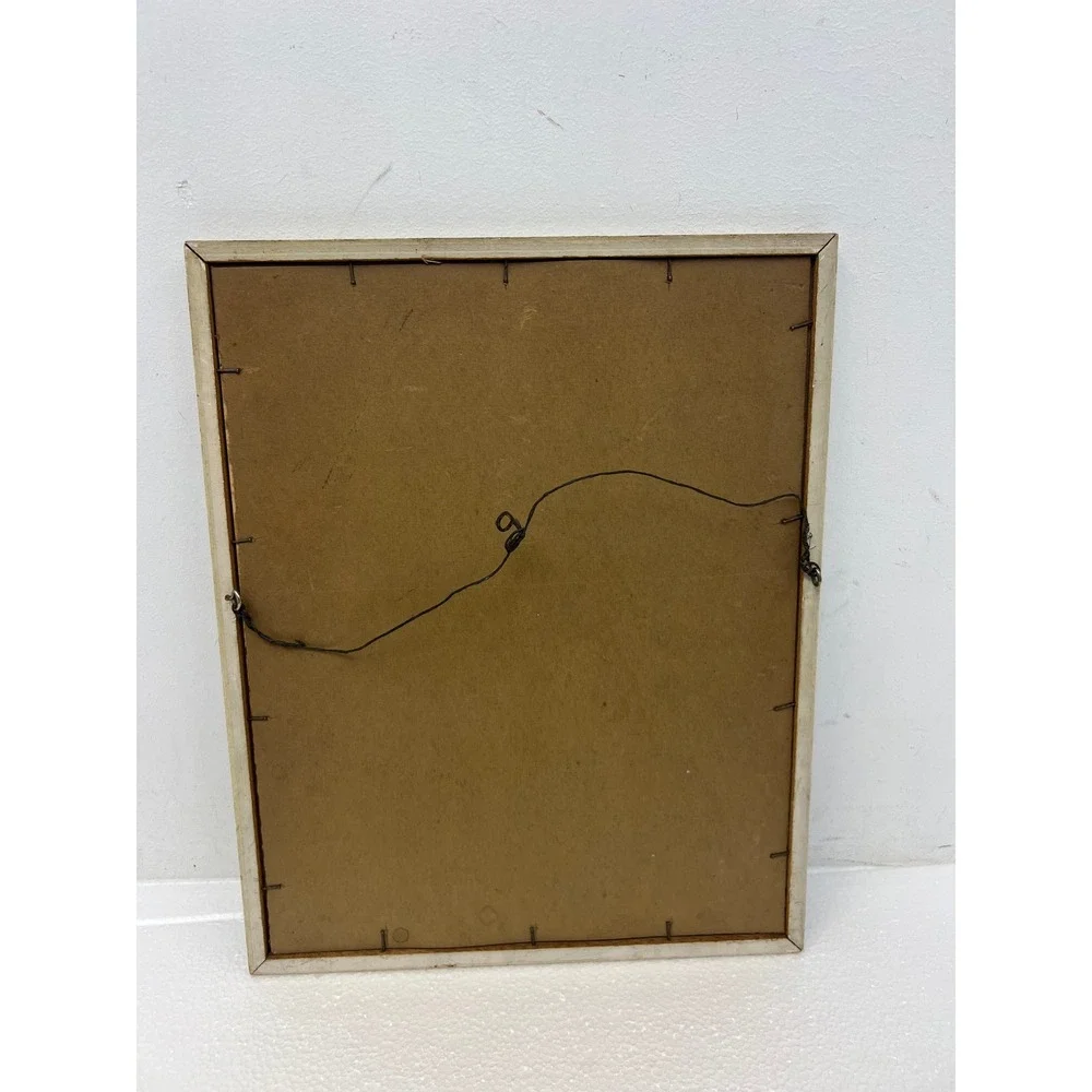 Vintage Art Deco Wood Picture Frame Cream FITS 11x14 Glass Joy Path Garden Print